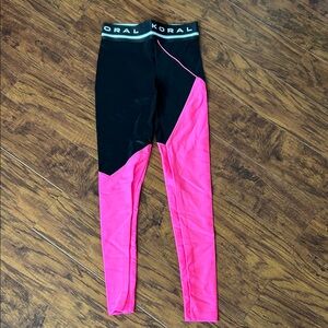 Koral Kids Black and Pink Leggings
